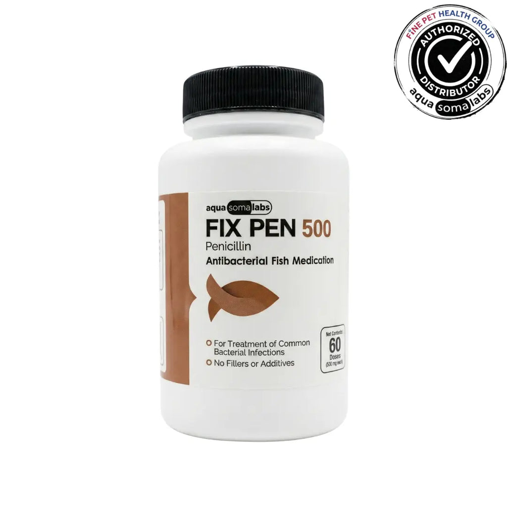 Fix Pen (Penicillin) 500mg 60 Tablets - Effective Treatment for Aquarium Fish Diseases