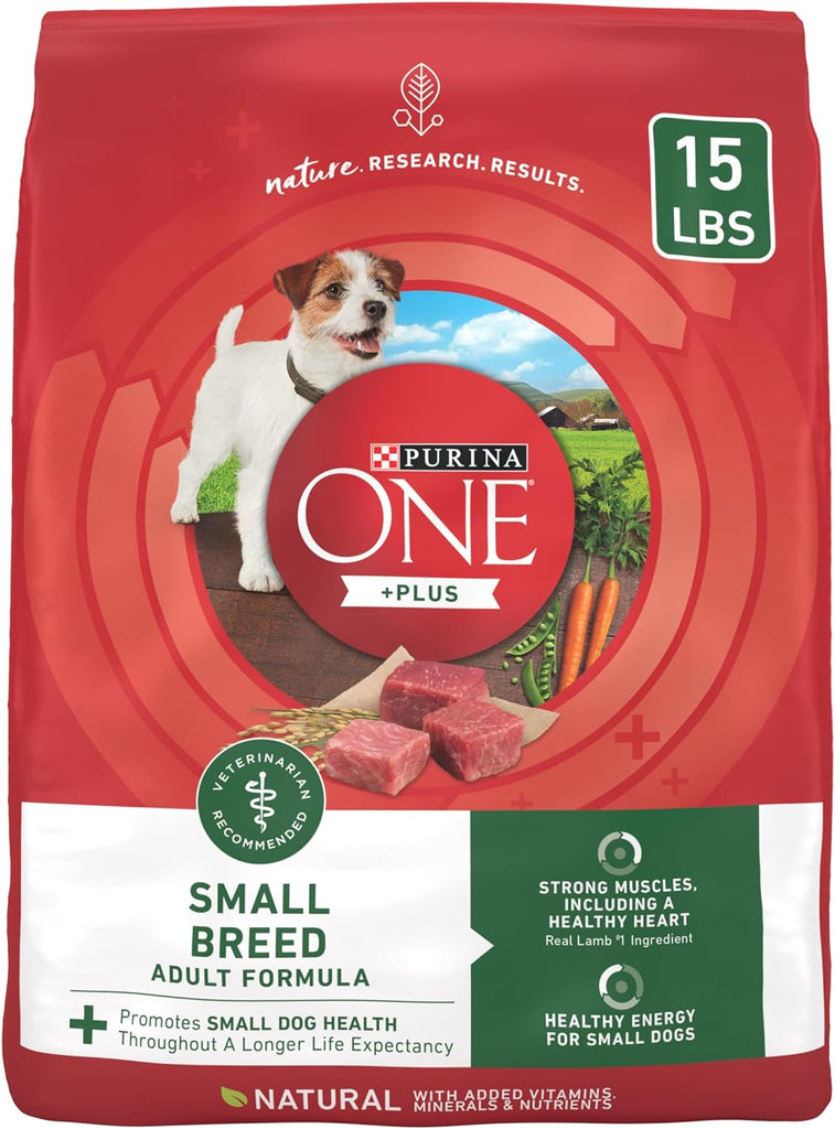 Purina One Plus Small Breed Adult Formula Lamb and Rice Dog Dry Food and Treats